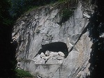 Loewenwdenkmall, the lion of Lucerne, Switzerland photo